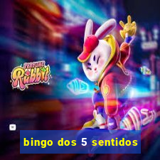 bingo dos 5 sentidos